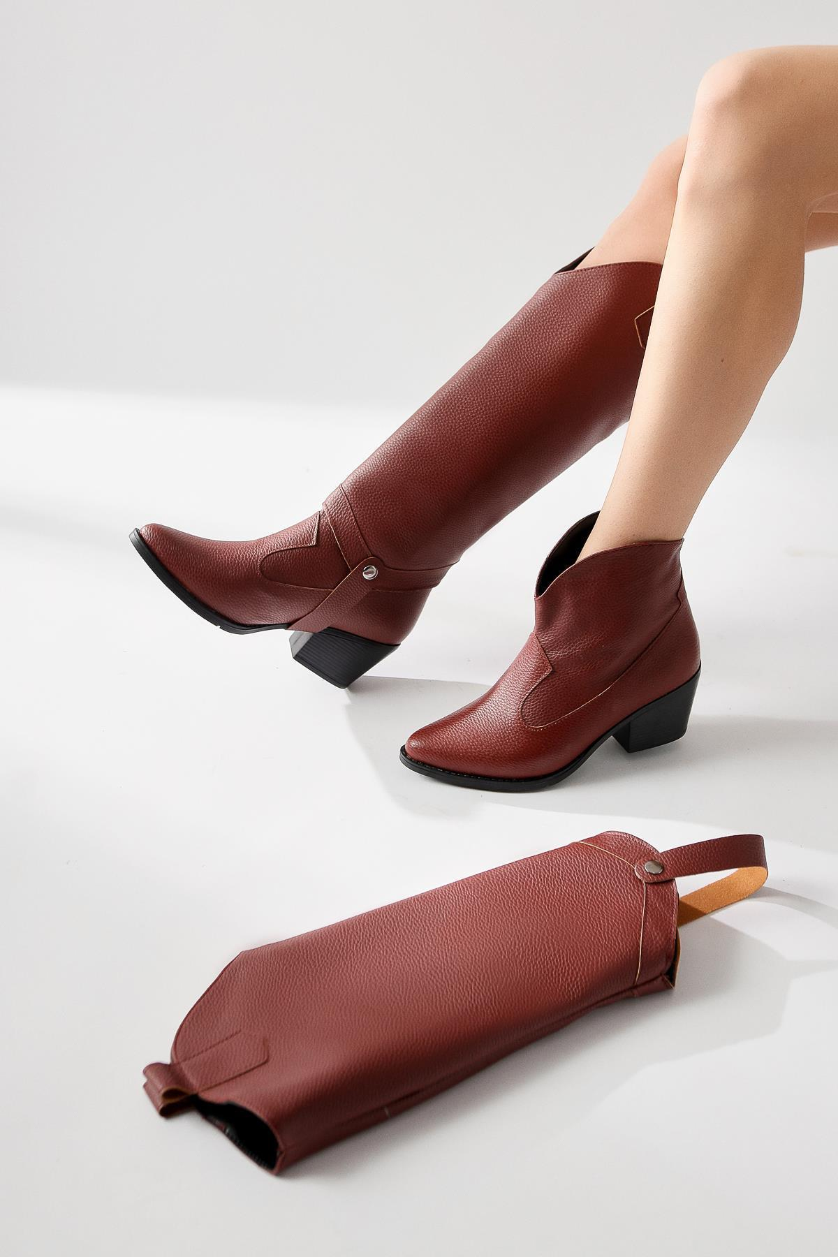 Singa Bordo Çıkaralabilir Konçlu Çizme-Bot