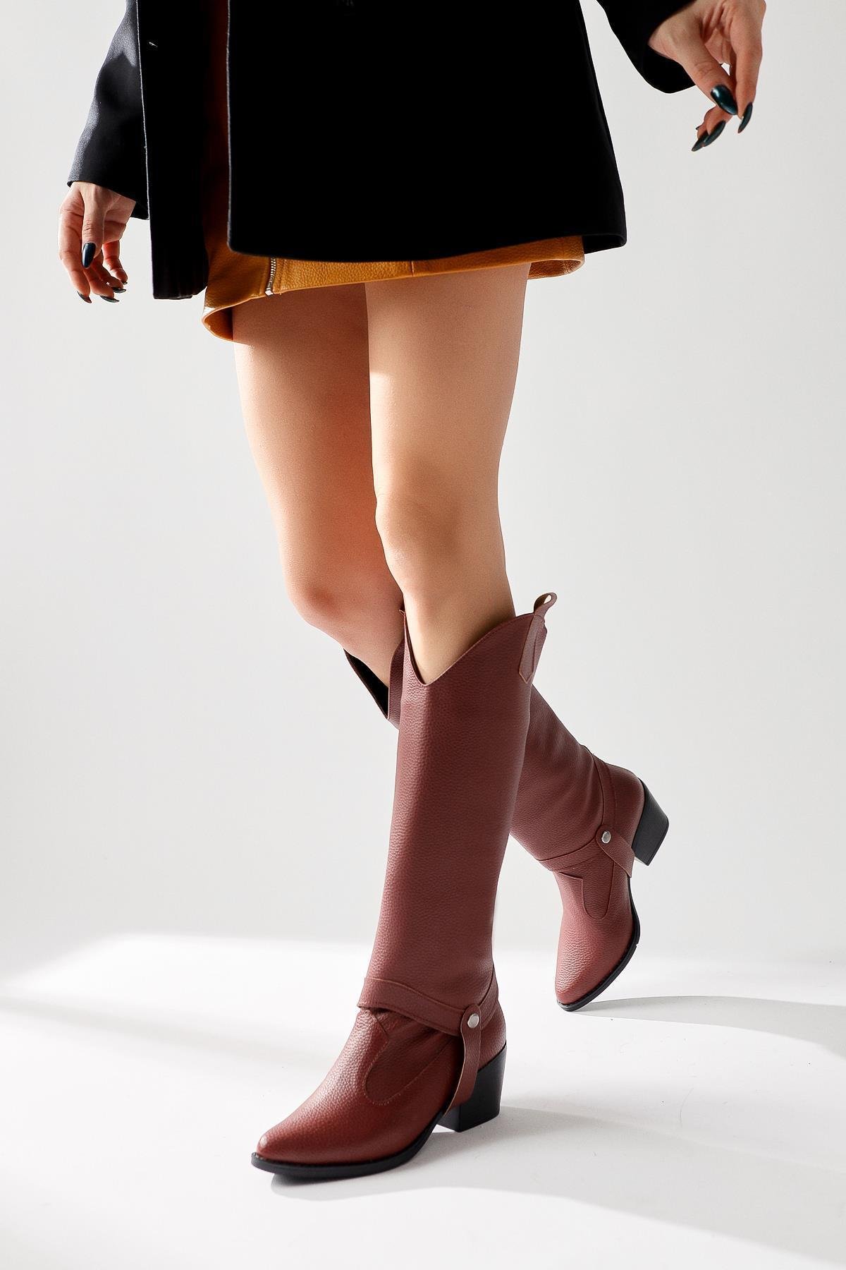 Singa Bordo Çıkaralabilir Konçlu Çizme-Bot