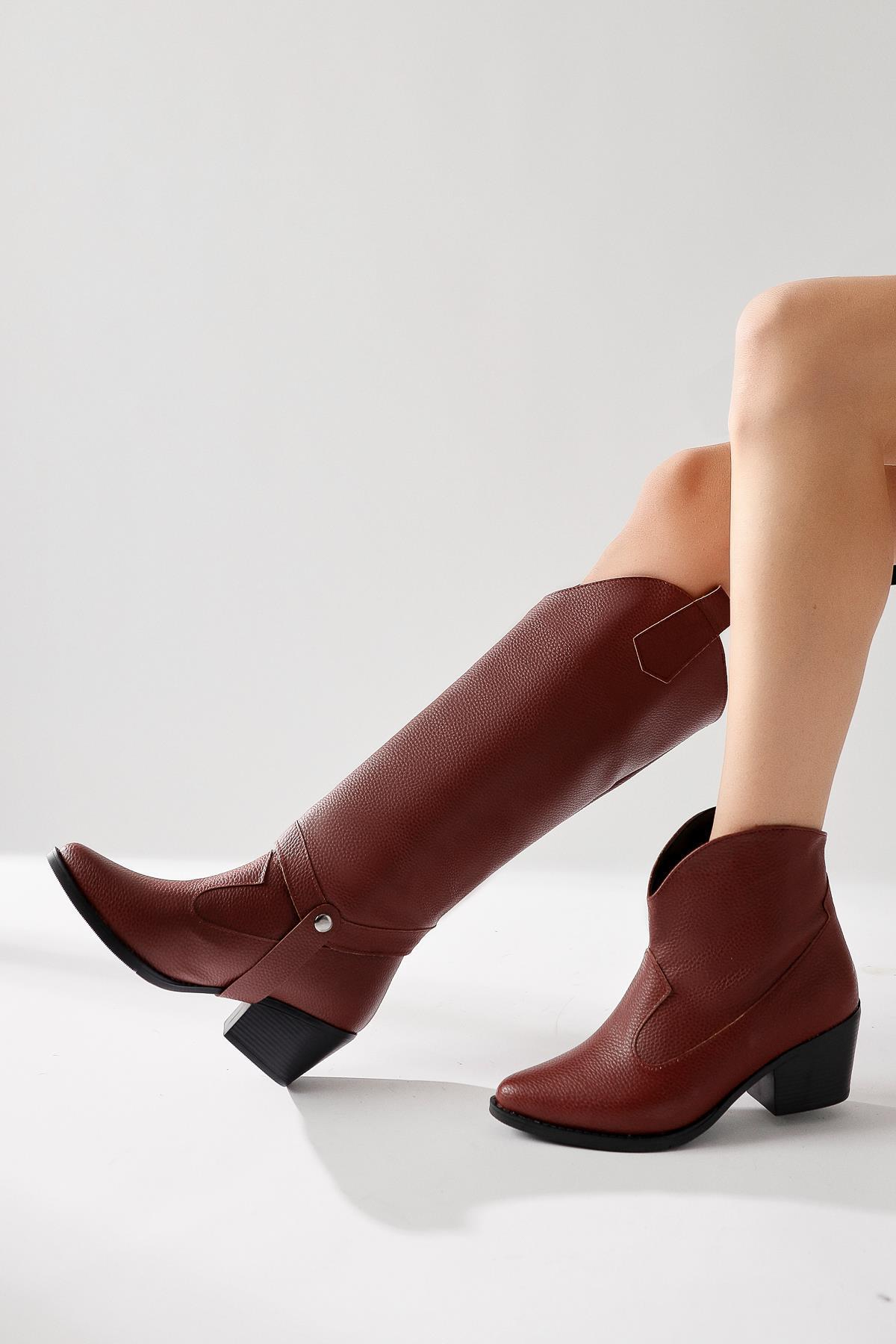 Singa Bordo Çıkaralabilir Konçlu Çizme-Bot