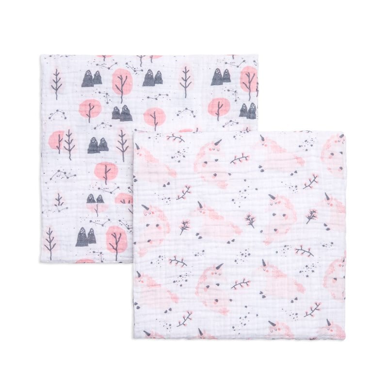 2 li Muslin Battaniye - Unicorn - 90x90