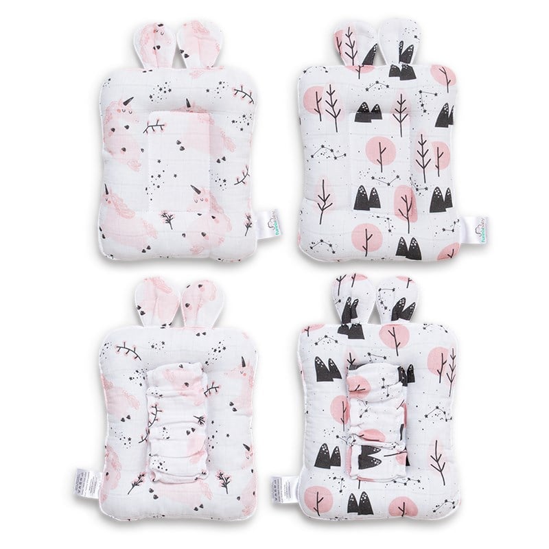 2'li Kol Emzirme Yastık Seti - Unicorn - Pembe - 18 x 21 Cm