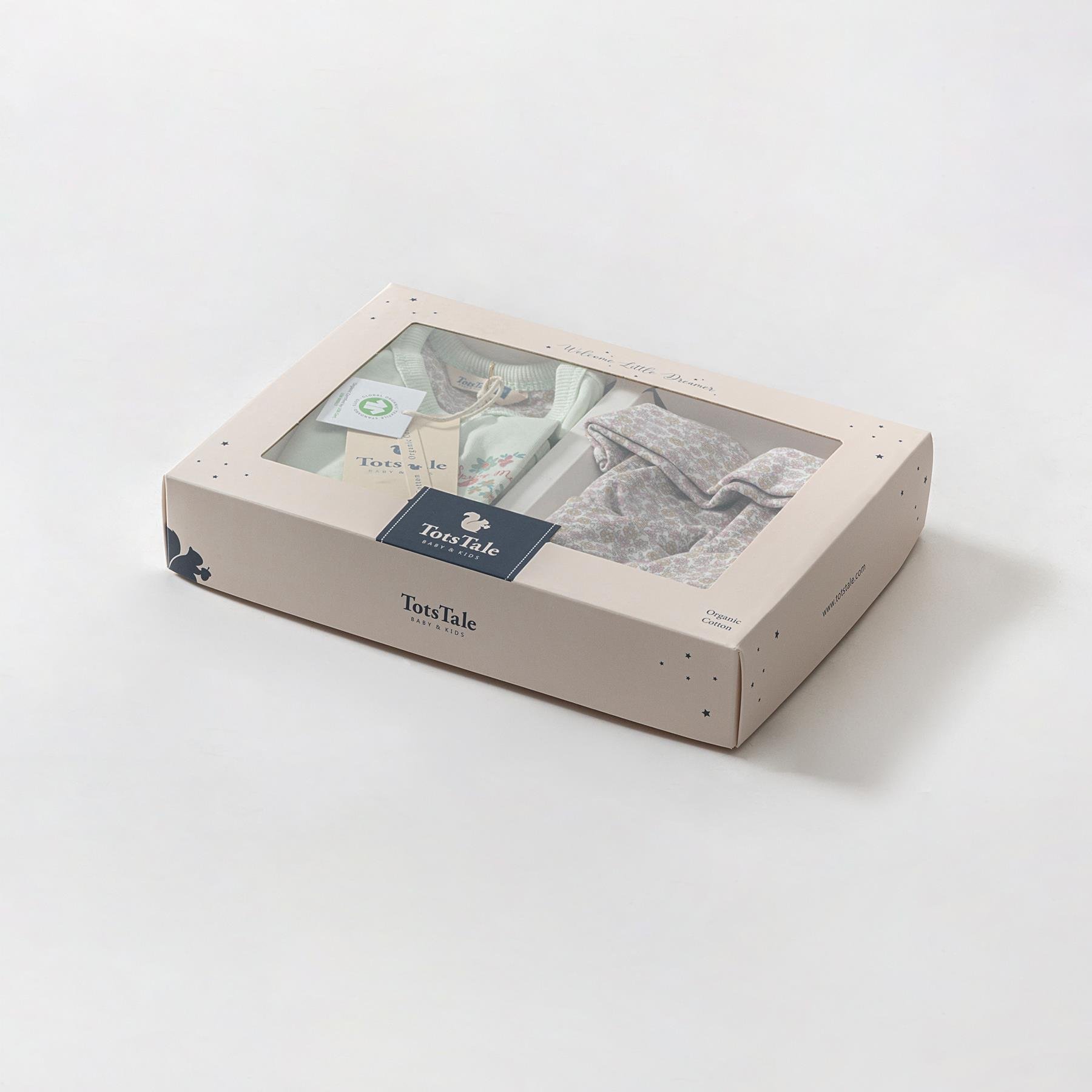 5'li Yenidoğan Seti / Fall Floral / Yeşil