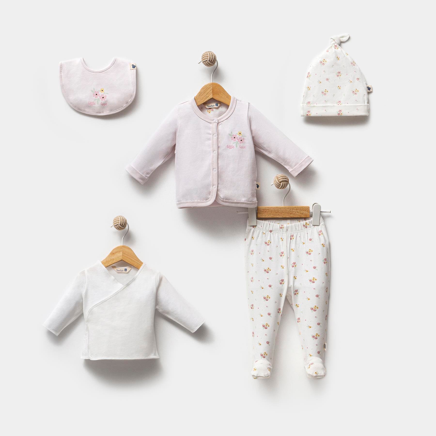 5'li Yenidoğan Seti / Little Love / Pembe