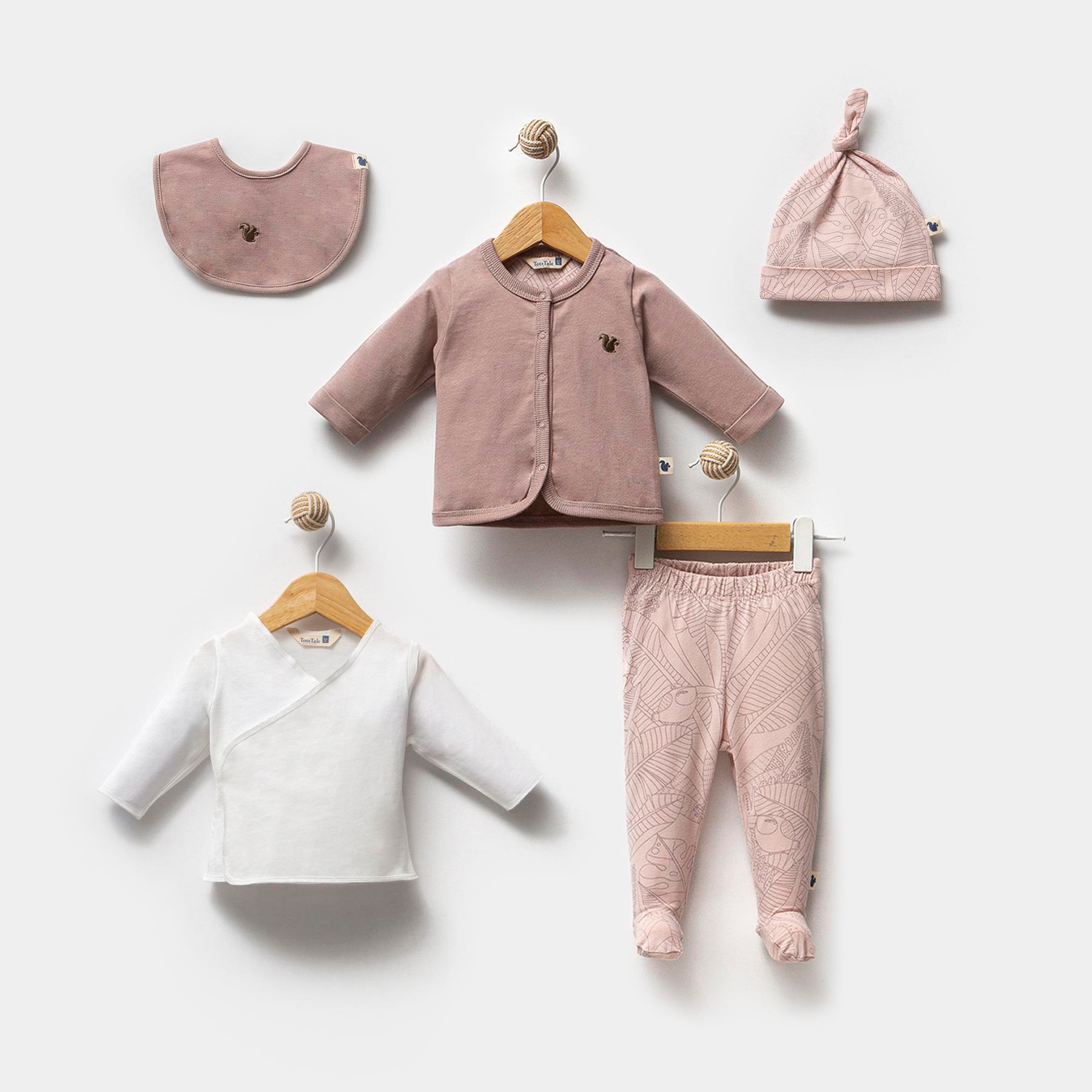 5'li Yenidoğan Seti / Tropical Cutie / Pembe