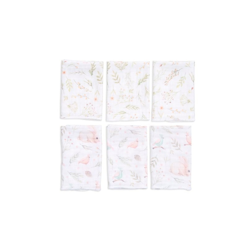 6'Lı Muslin Ağız Bezi - Garden - 30x30