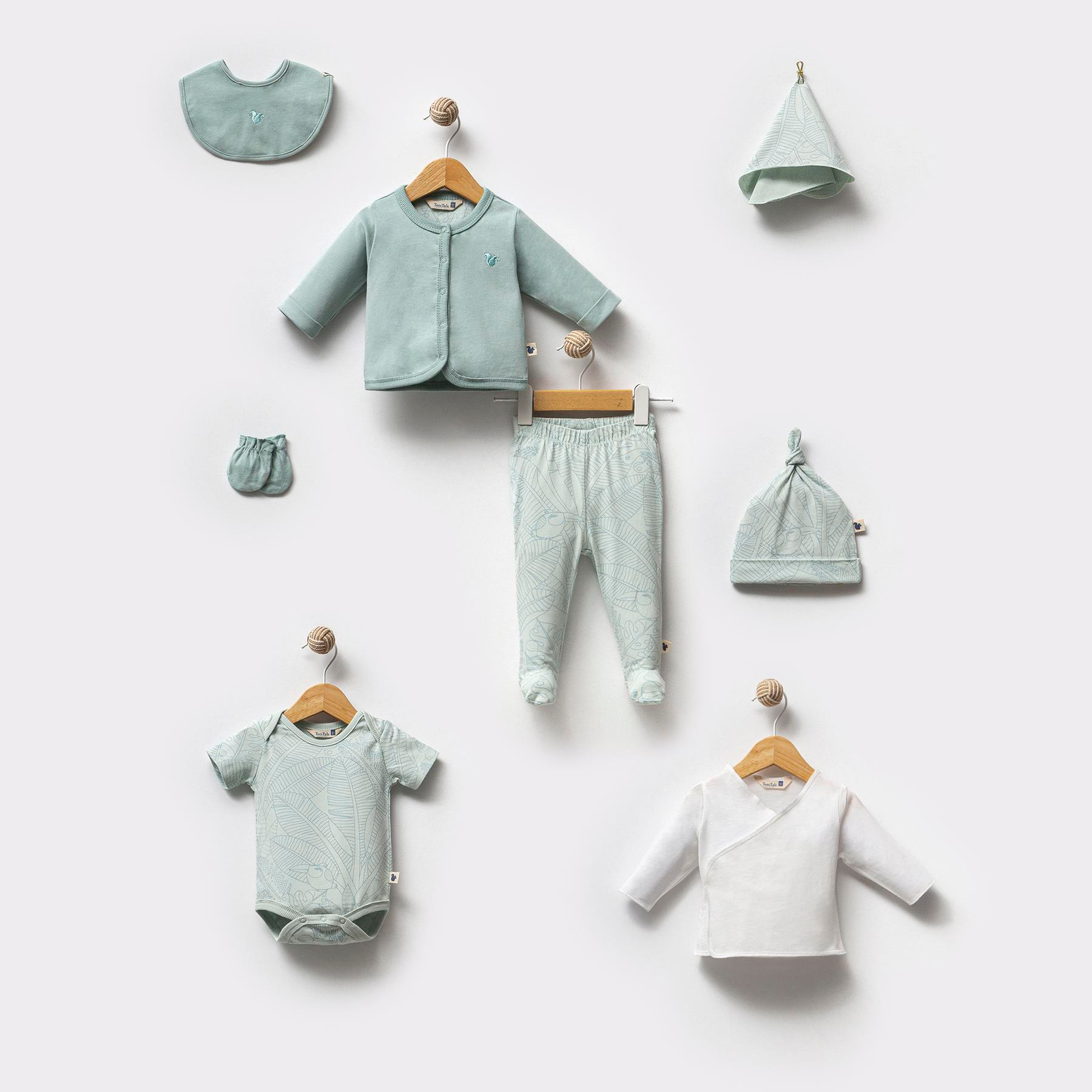 8'li Yenidoğan Seti / Tropical Cutie / Yeşil