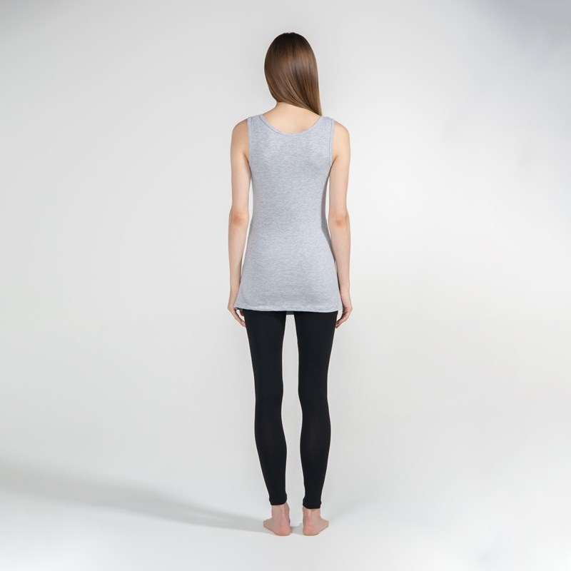 Basic Atlet Yaka - Hamile T-Shirt - Gri