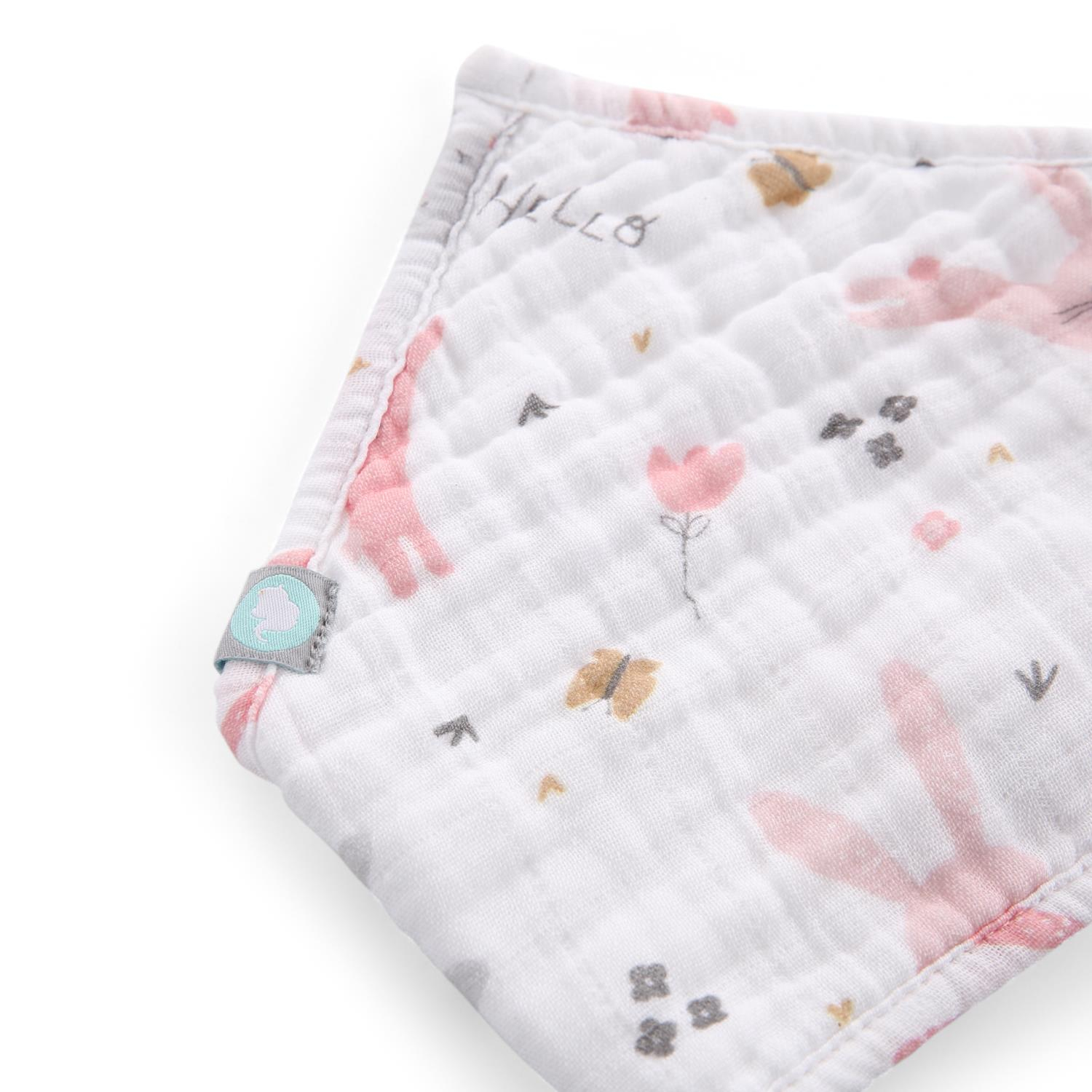 Bandana Seti / 3 parça - Rabbit - Pembe - 0-1 Yaş