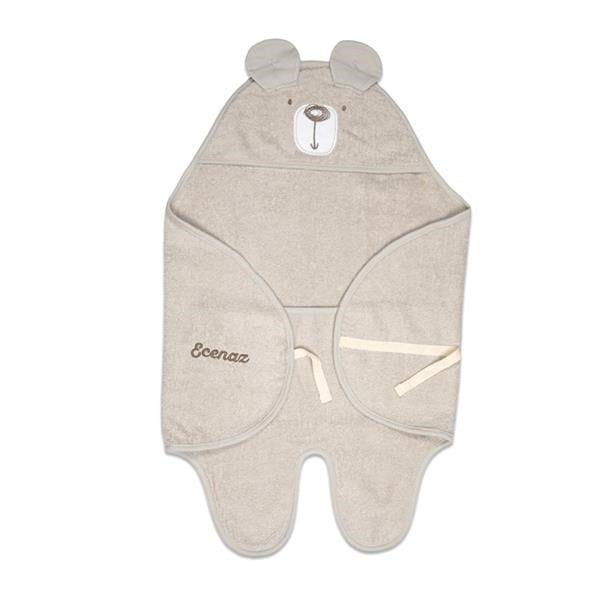 Bebek Kundağı Havlu Bath Time Bej 70 cm