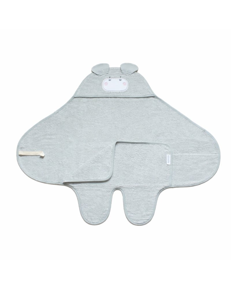 Bebek Kundağı Havlu Bath Time Gri 70 cm