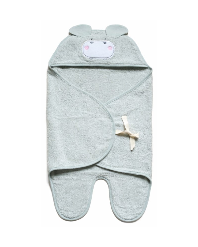 Bebek Kundağı Havlu Bath Time Gri 70 cm