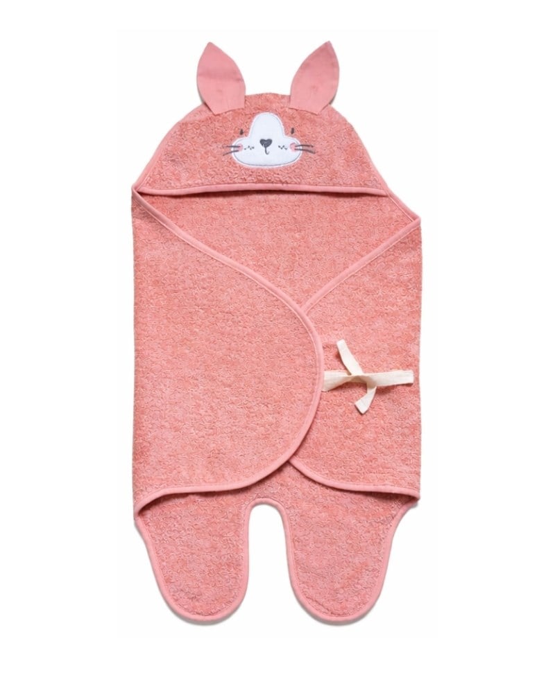 Bebek Kundağı Havlu Bath Time Yavruağızı 70 cm