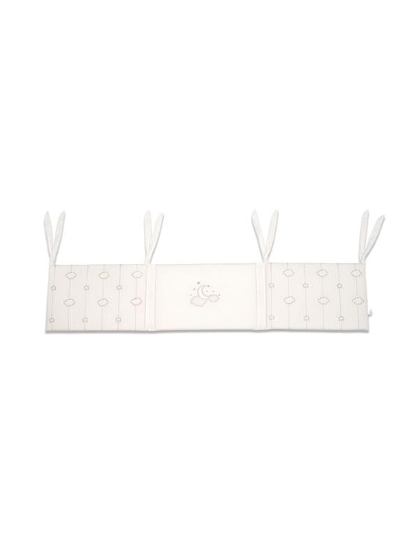 Bebek Yatağı Kenar Koruması Uzun Luna Elegant Ekru 60/70 cm