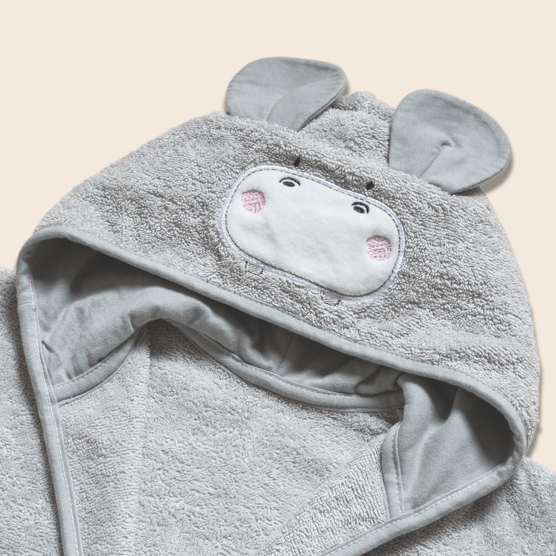 Bornoz - Bath Time - Gri - 1/2 Yaş