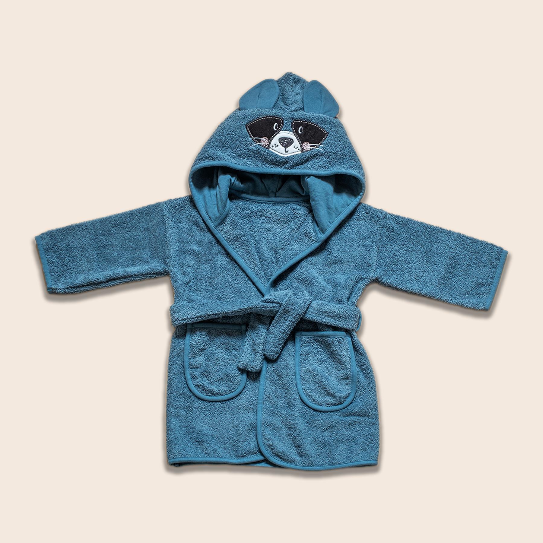 Bornoz - Bath Time - Mavi - 1/2 Yaş