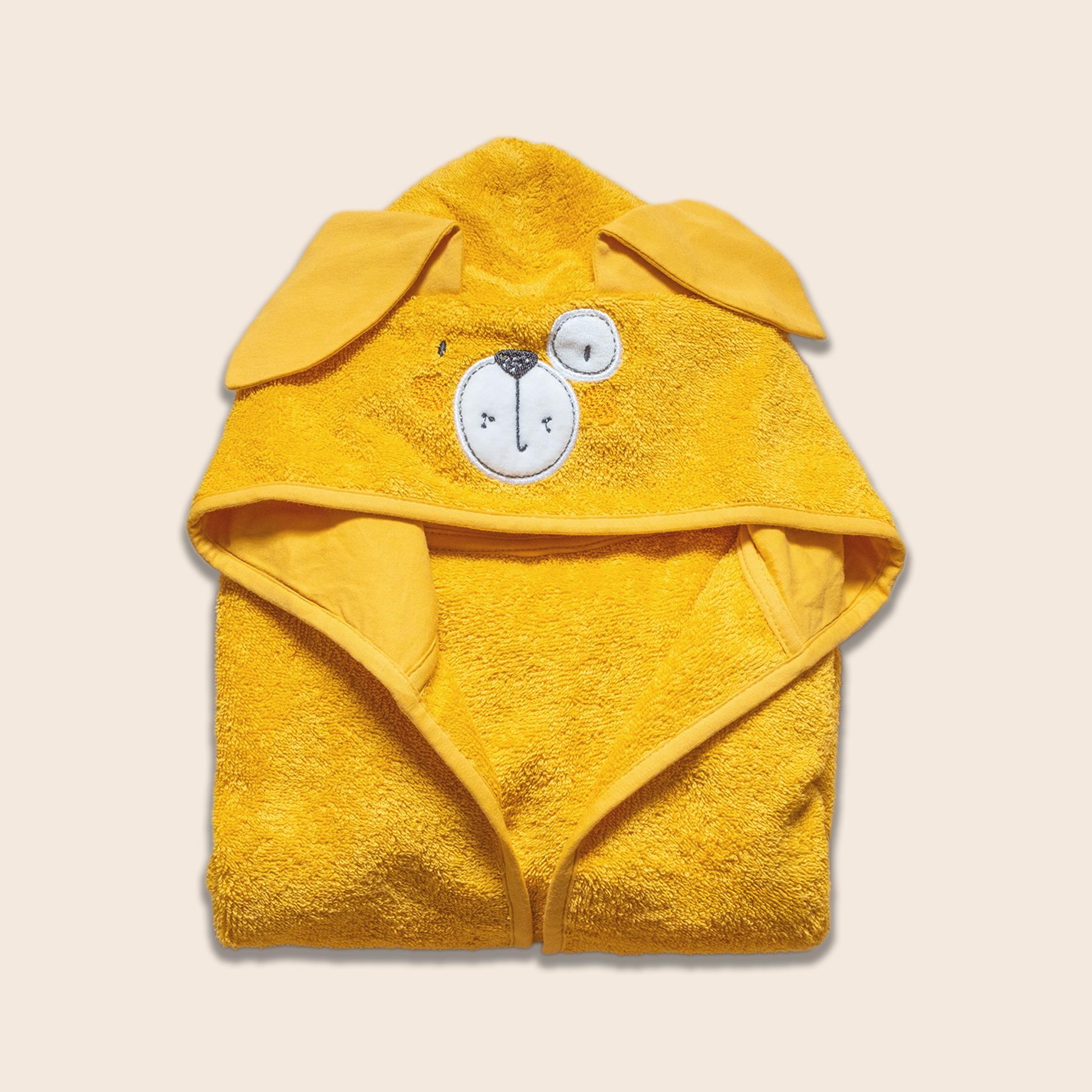 Bornoz - Bath Time - Sarı - 1/2 Yaş