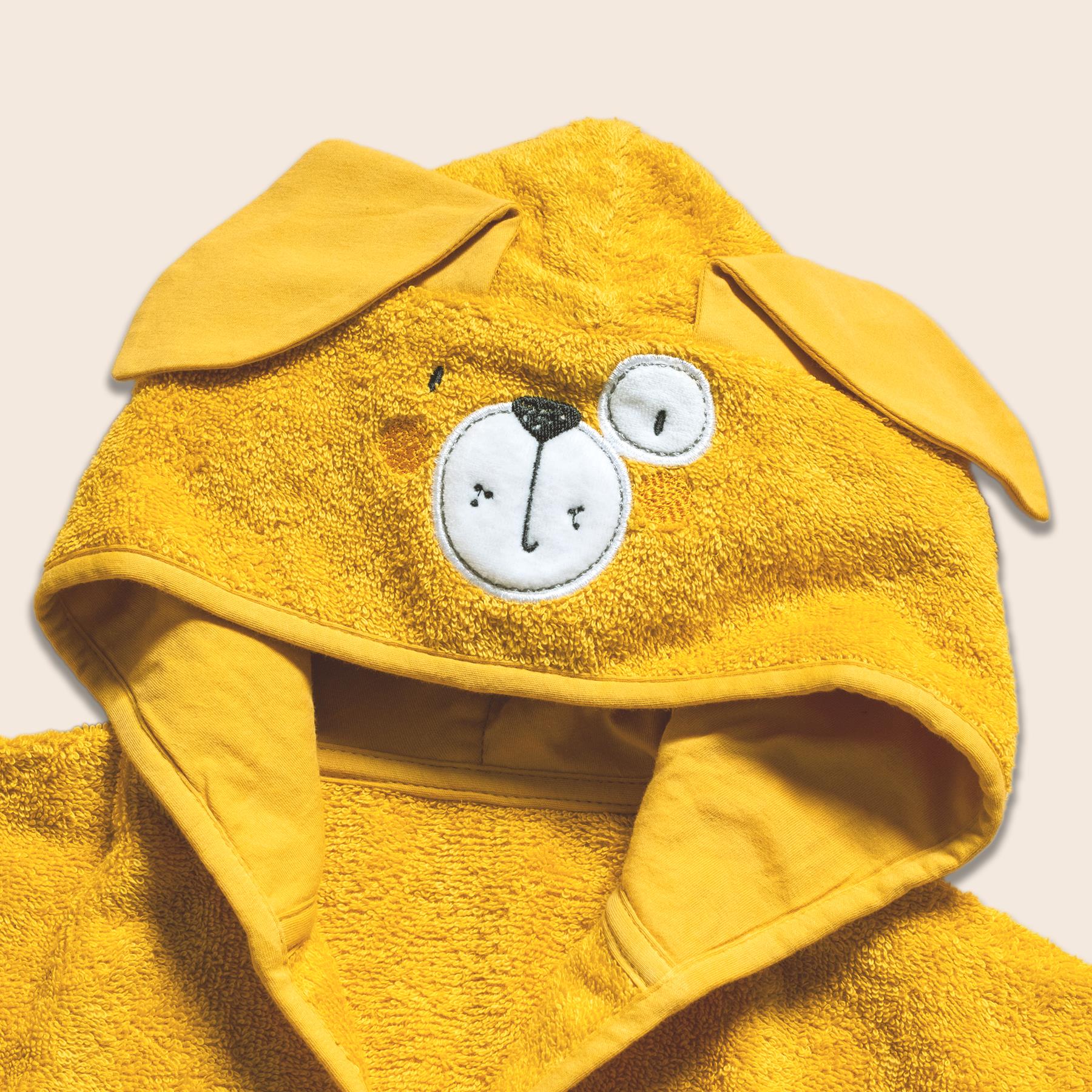 Bornoz - Bath Time - Sarı - 1/2 Yaş