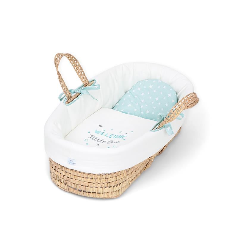 Moses Basket Textiles - Aqua