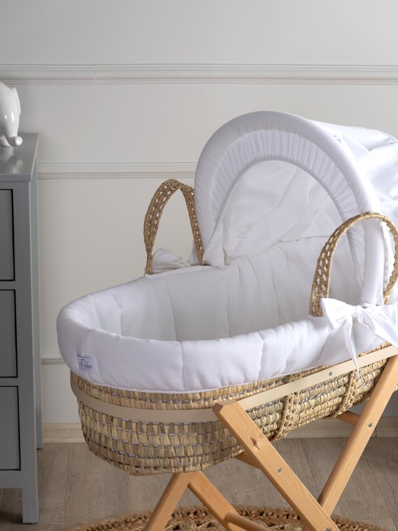 Moses Basket Textiles- Basic - White