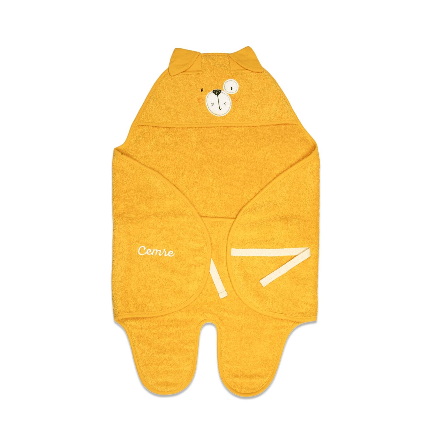 Kundak - Bath Time - Sarı - 70 Cm