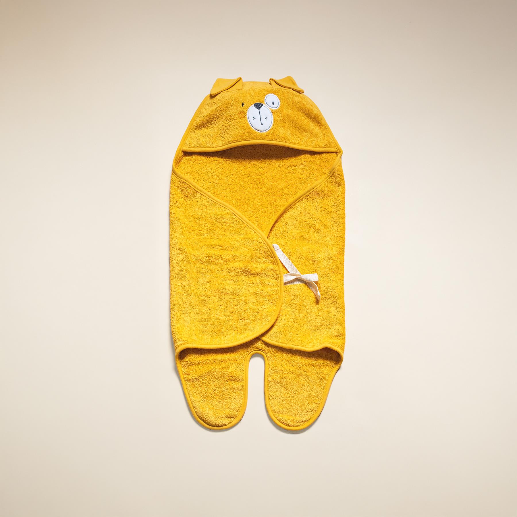 Kundak - Bath Time - Sarı - 70 Cm