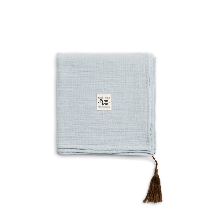 Muslin Battaniye - Dove - Gri 80x80 cm