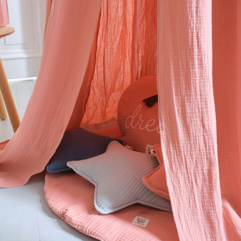 Muslin Cibinlik - Oslo - Coral - Yavruağızı - 4,40 mt