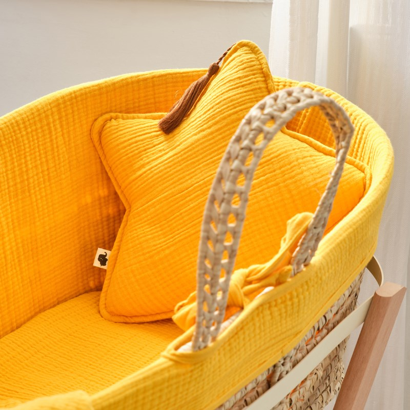 Muslin Dekoratif Yastık Seti - Marigold - Hardal