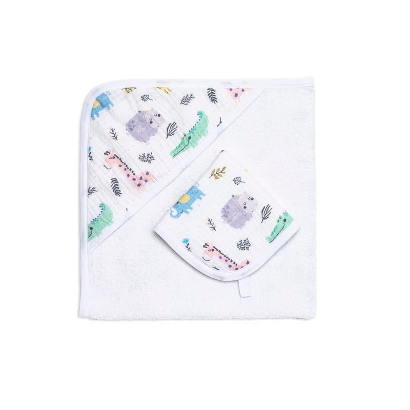 Muslin Havlu Seti - Safari - 75x75/30x30