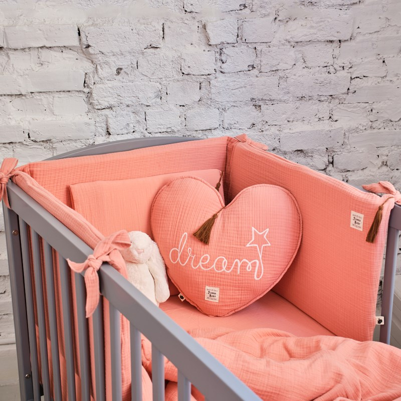 Muslin U Baş Koruma - Coral - Yavruağızı - 60 x 120 Cm