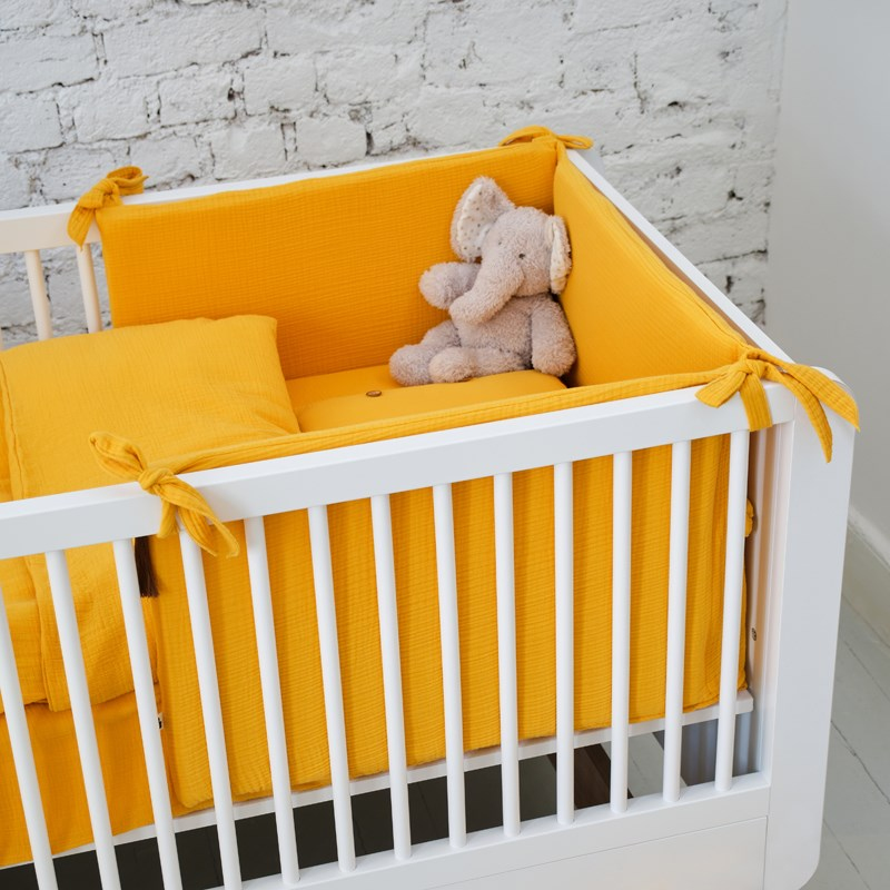 Muslin U Baş Koruma - Marigold - Hardal - 60 x 120 Cm