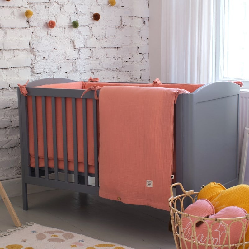 Muslin Universal Yan Koruma - Coral - Yavruağızı - 70 x 130 Cm