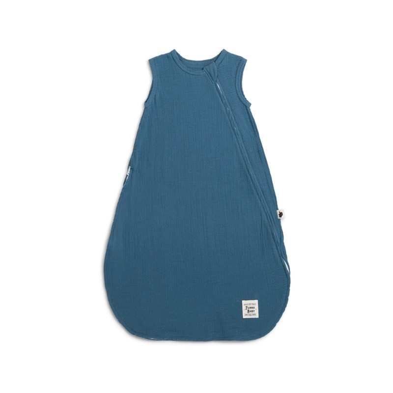 Muslin Uyku Tulumu - Kolsuz - Province - Petrol - 90 Cm