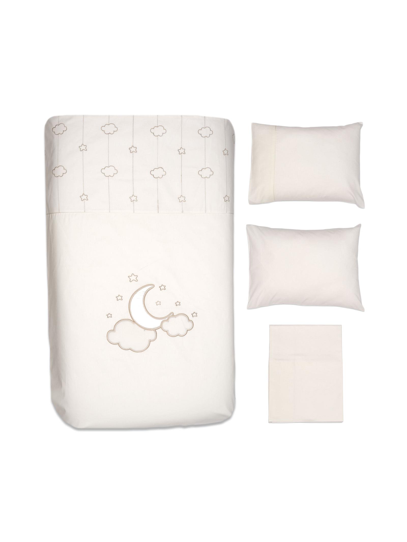 Nevresim Takımı (4 parça) - Luna Elegant - Ekru - 100 X 150 Cm