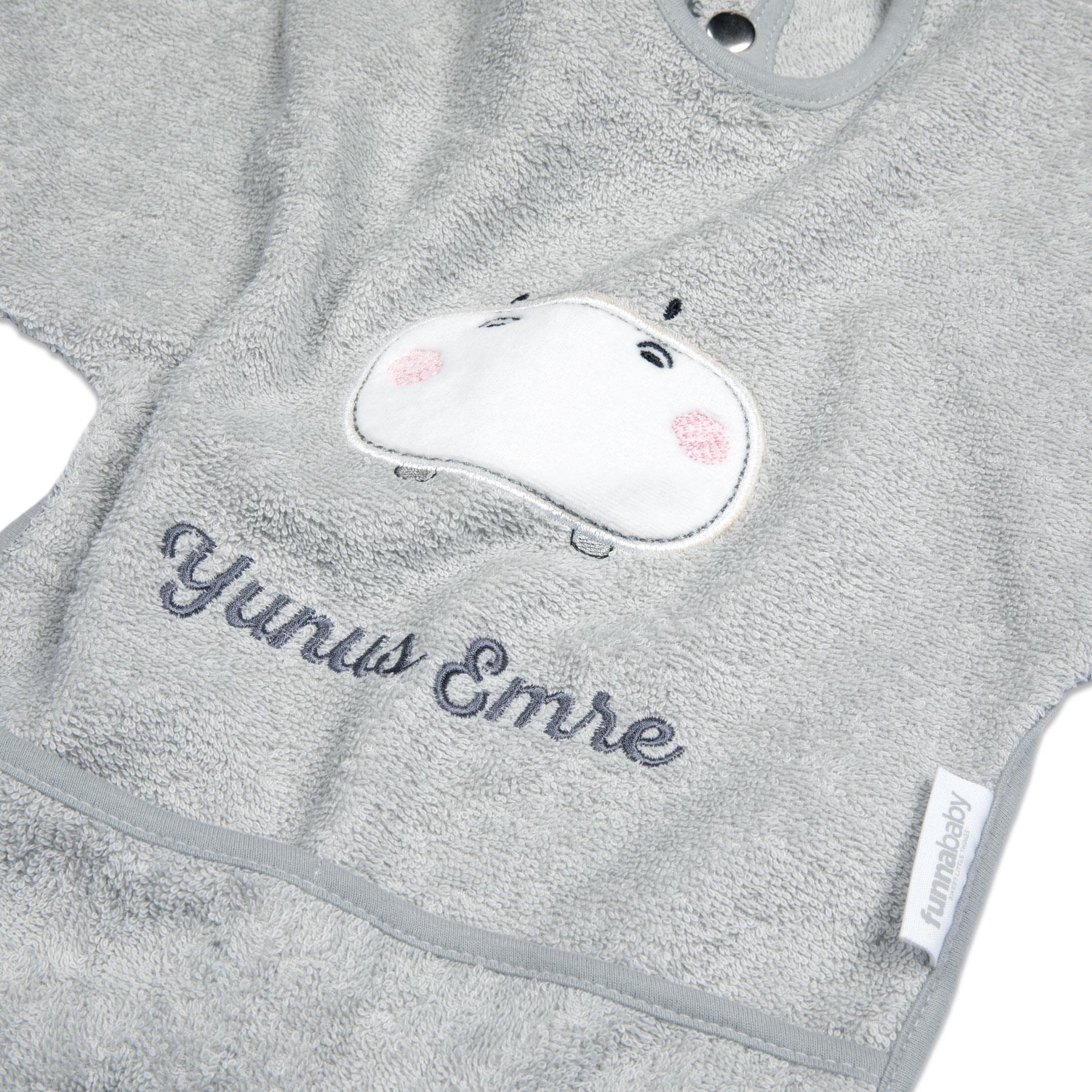 Önlük - Bath Time - Gri - 1 Yaş