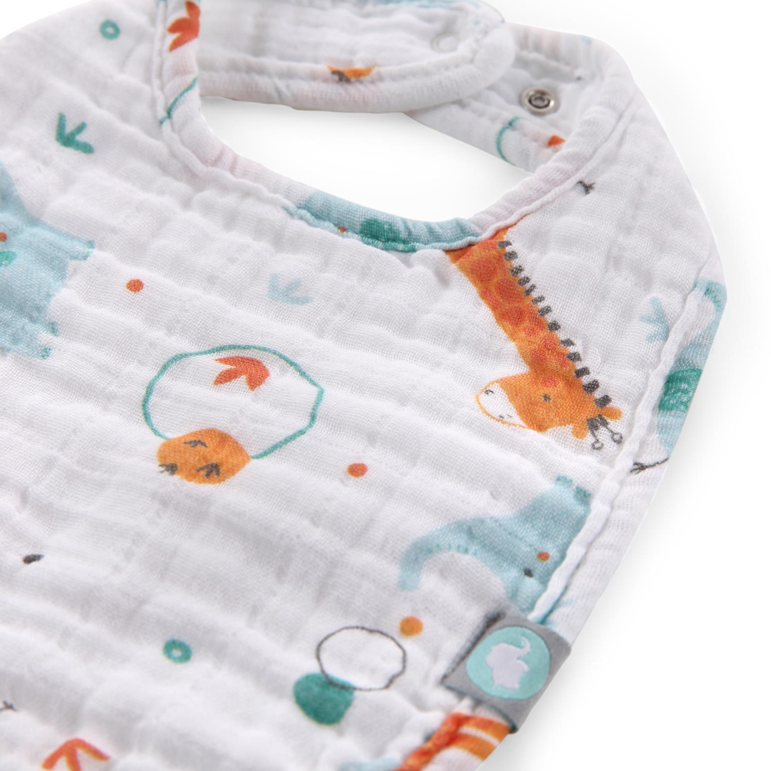 Önlük Seti / 3 parça - Giraffe - Mavi - 0-1 Yaş