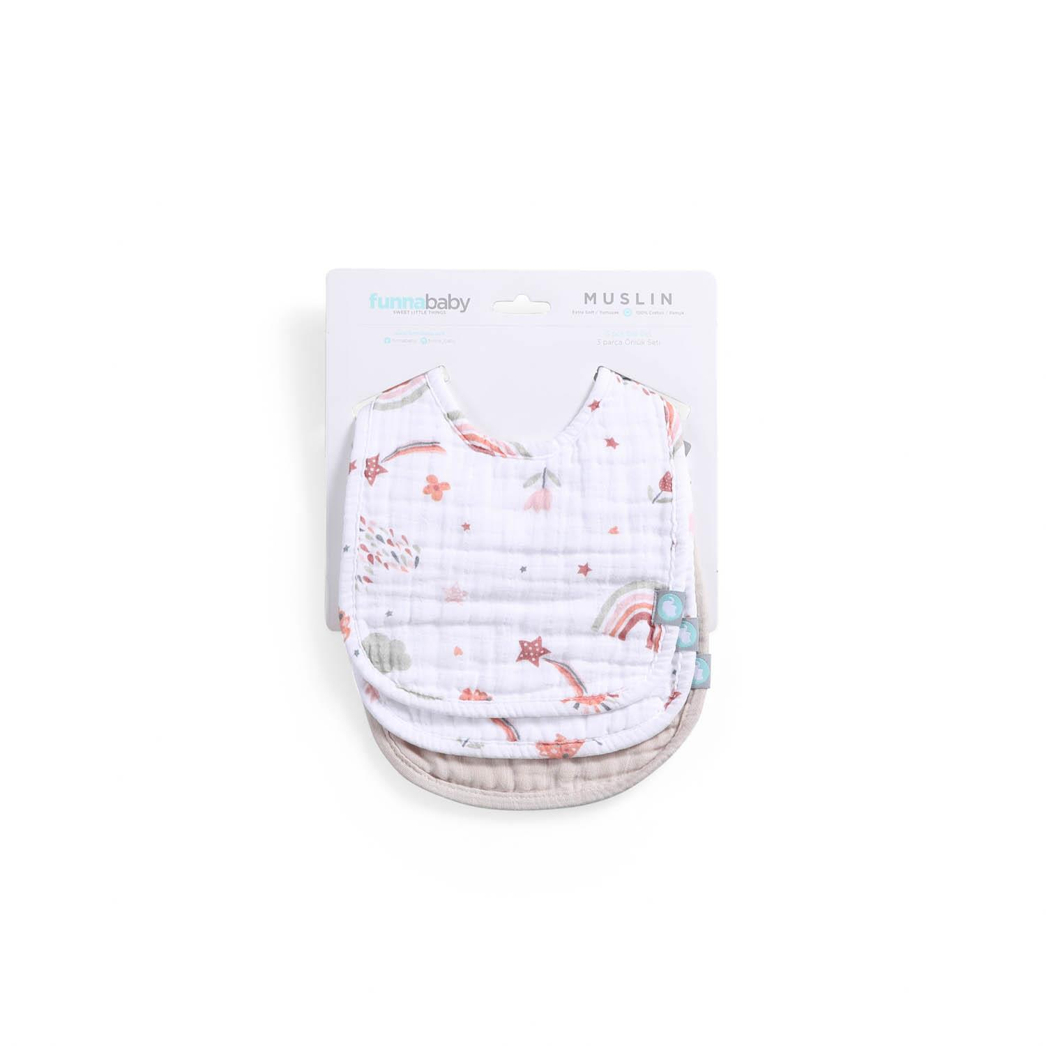 Önlük Seti / 3 parça - Sunny - Bej - 0-1 Yaş