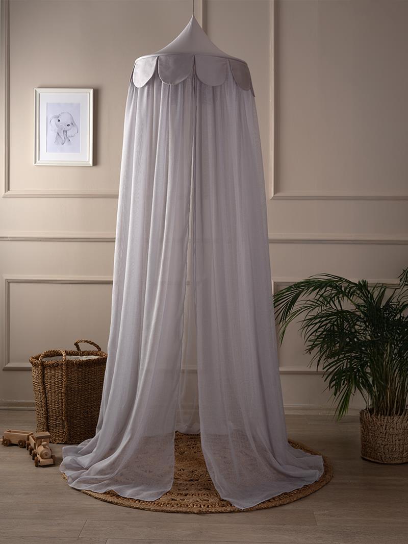 Romantika Cibinlik - Sateen - Gri - 2 X 4 Mt