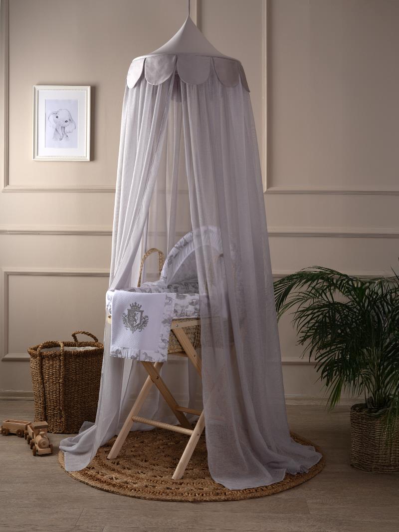 Romantika Cibinlik - Sateen - Gri - 2 X 4 Mt