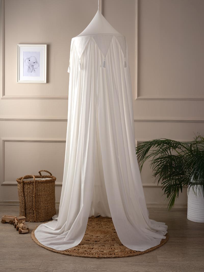 Romantika Cibinlik - Vual - Beyaz - 2 X 4 Mt