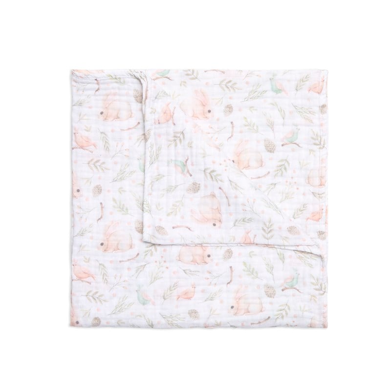 Tek Muslin Battaniye - Garden - 120x120