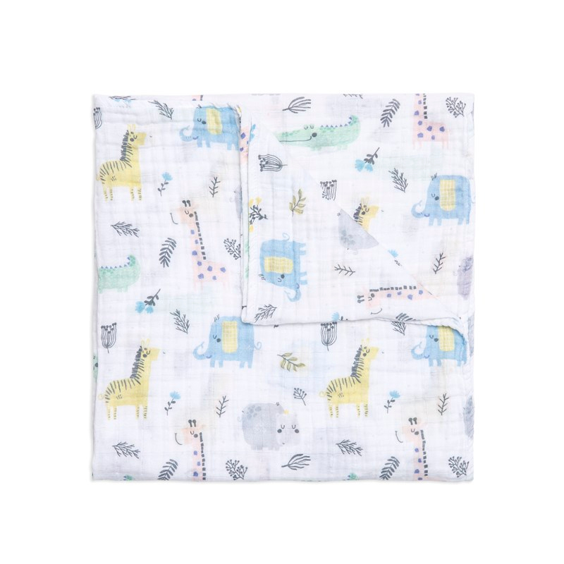Tek Muslin Battaniye - Safari - 120x120