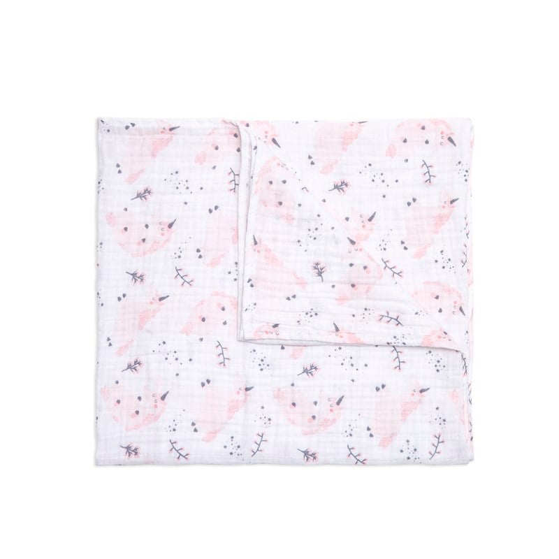 Tek Muslin Battaniye - Unicorn - 120x120