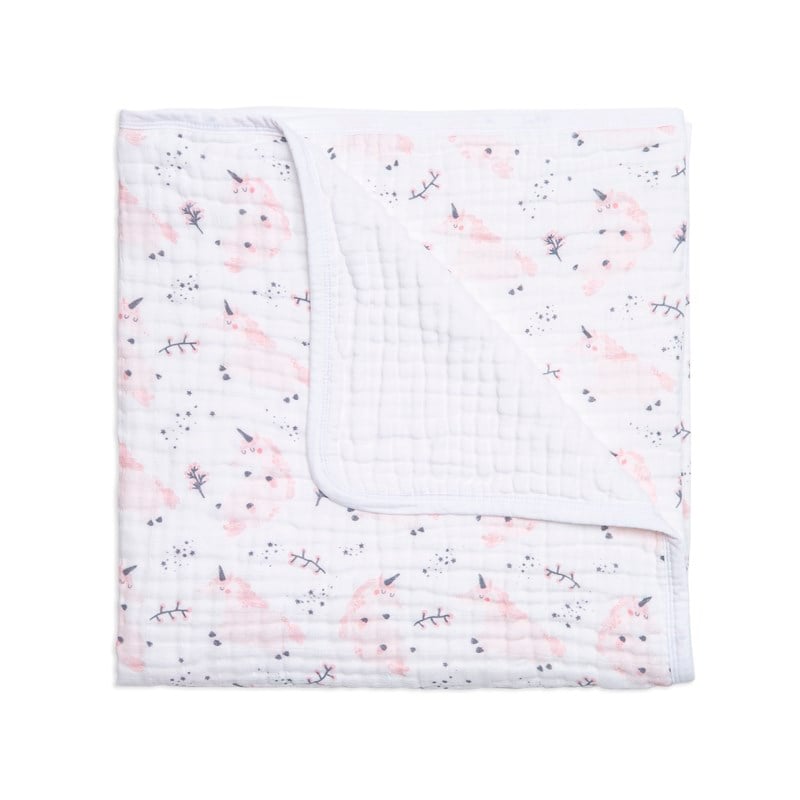 Tek Muslin Battaniye (4 Kat) - Unicorn - 120x120