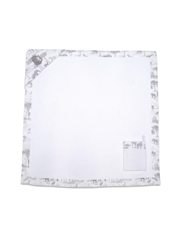 Üçgen Başlıklı Bebek Havlu Seti Safari Gri 90 x 90 cm