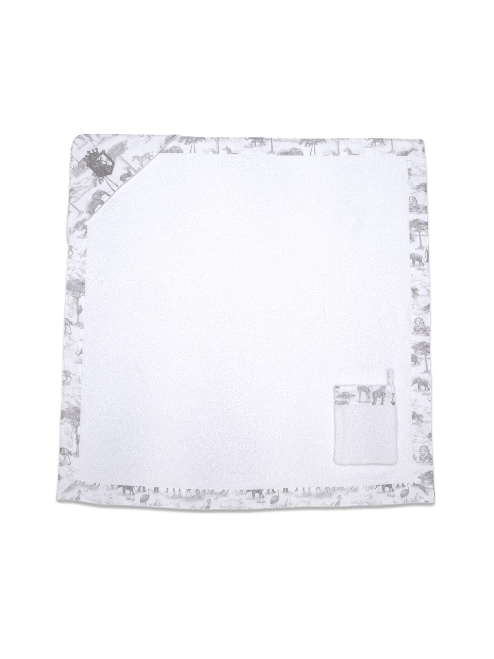 Üçgen Başlıklı Havlu + Kese - Safari - Gri - 90 X 90 Cm