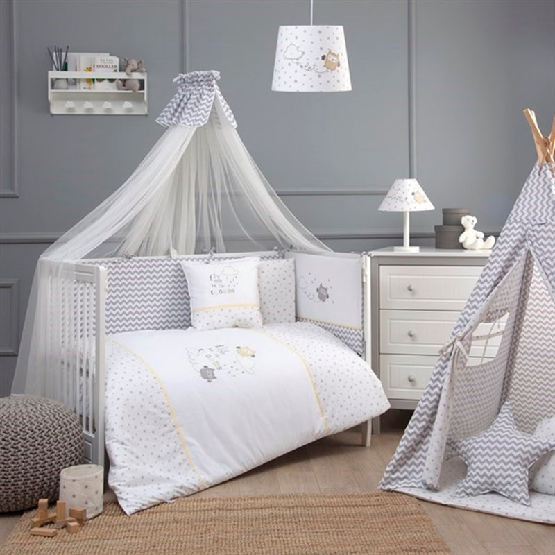 Uyku Seti - Owlet - Gri - 70x130