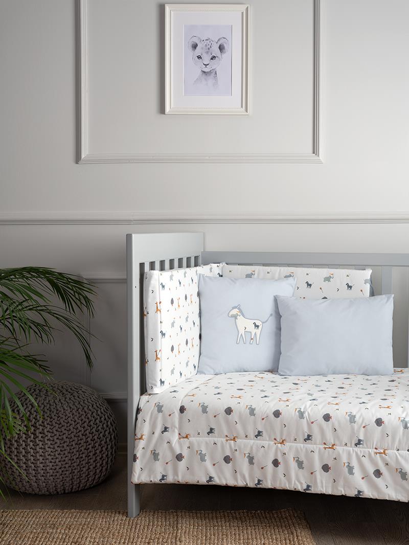 Uyku Seti / 7 parça - Zoo - Mavi - 60/70 Cm