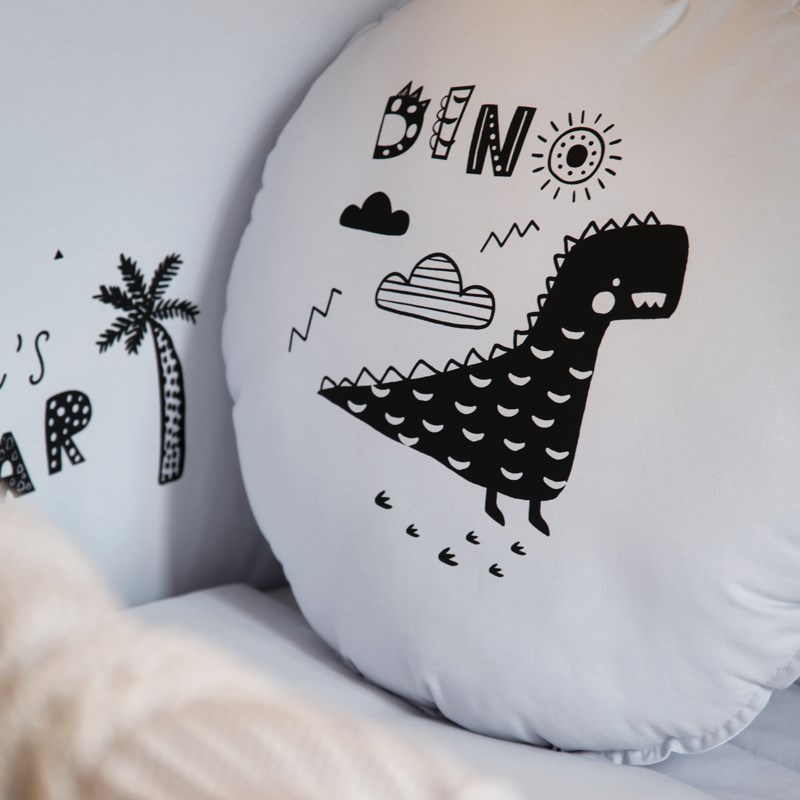 Yatak Örtü Seti - Dino - Mavi - 100 x 150 cm