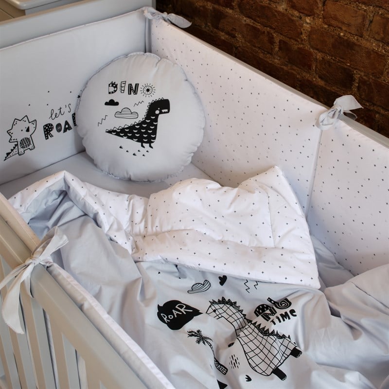 Yatak Örtü Seti - Dino - Mavi - 100 x 150 cm